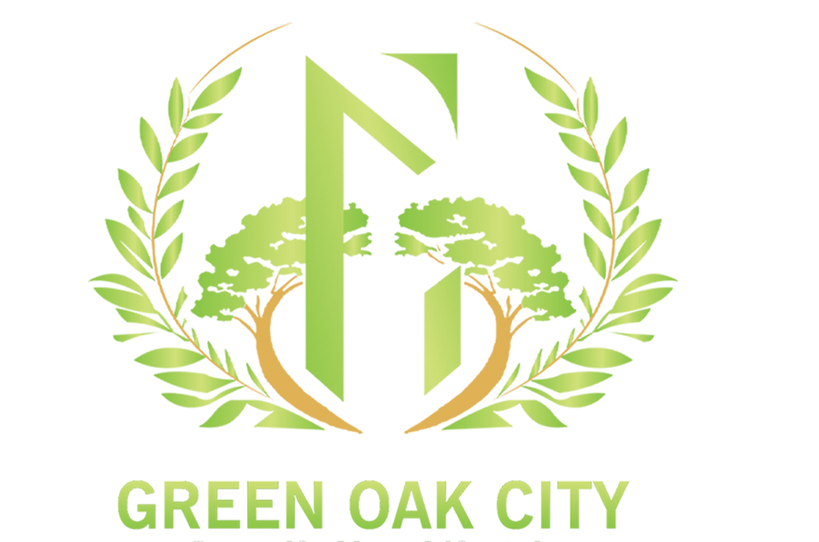 Green oak City logo